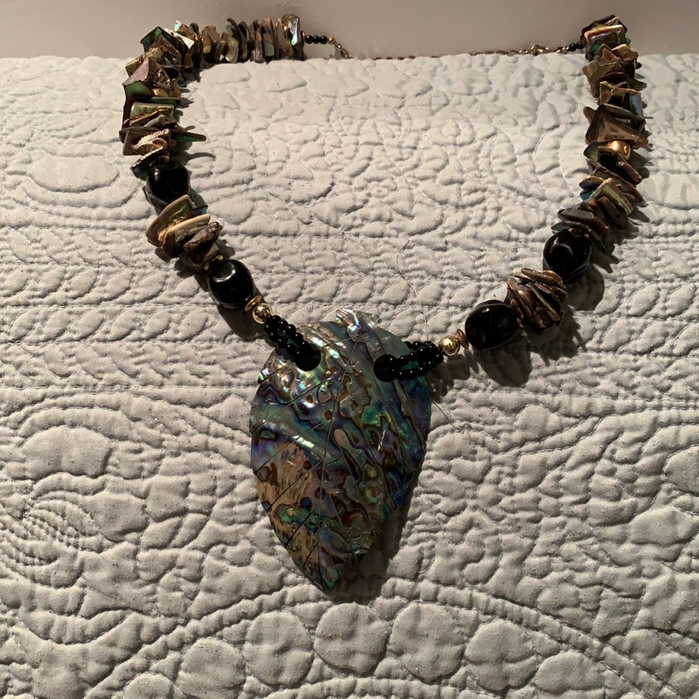 Lovely Peacock colored Necklace